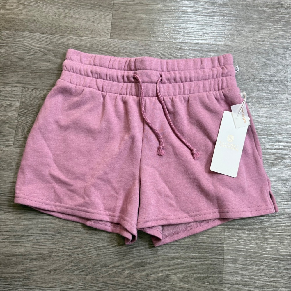 Balance Collection Womens Orchid Haze Soft Cozy Fleece Lounge Shorts BC009788 XS